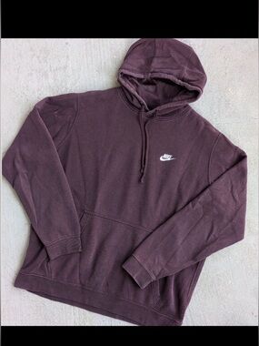 Nike Club Maroon Pullover Hoodie